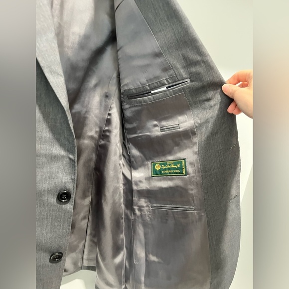 J. Crew Ludlow Slim-fit Suit Jacket Double Vent Loro Piana Wool Charcoal 44R NEW - Picture 11 of 17
